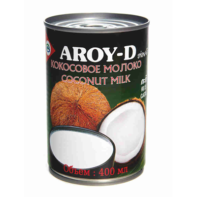 Молоко Кокосовое 400 мл AROY-D, ж/б, Тайланд, 1 шт. Молоко Кокосовое 400 мл AROY-D, ж/б, Тайланд, 1 шт.