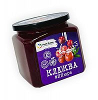 ПЮРЕ Proff Puree из клюквы 10% сахара (Банка 500гр)