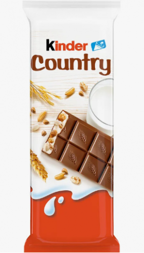 Шоколад KINDER COUNTRY со злаками, 23,5г