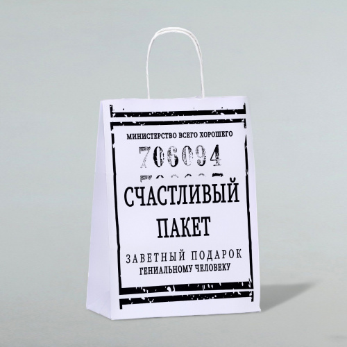 Пакет подарочный 24*10*32 см. «Счастливый пакет» Пакет подарочный 24*10*32 см. «Счастливый пакет»
