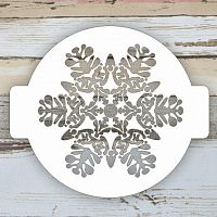 Трафарет "Снежинка большая" 10 см.