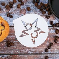 Трафарет «23 февраля» 9.5 × 8.5 см