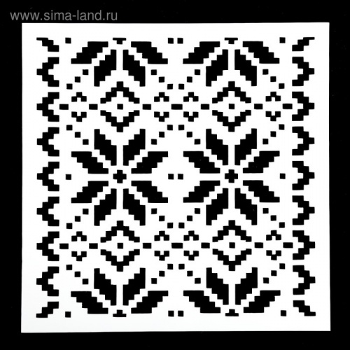 Трафарет "Вязка" 15*15 см. Трафарет "Вязка" 15*15 см.