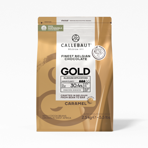 Шоколад Callebaut Белый GOLD 30,4% (Пакет 2,5кг)