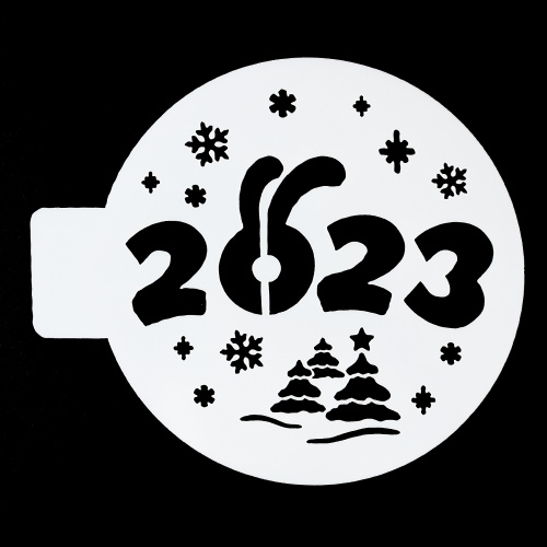 Трафарет "2023" 10 см. Трафарет "2023" 10 см.