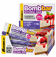 Протеиновый батончик BOMBBAR малина/чизкейк, 60г