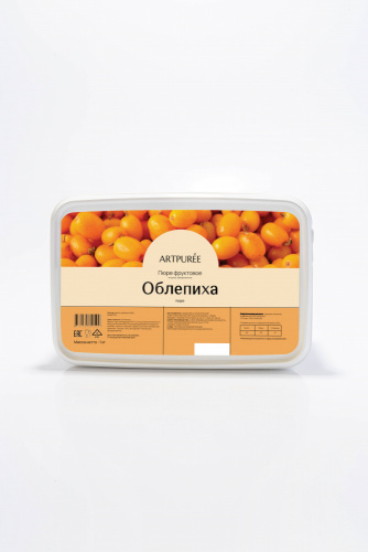 ПЮРЕ Artpuree из облепихи 10% сахара, Россия, (контейнер 1 кг.)