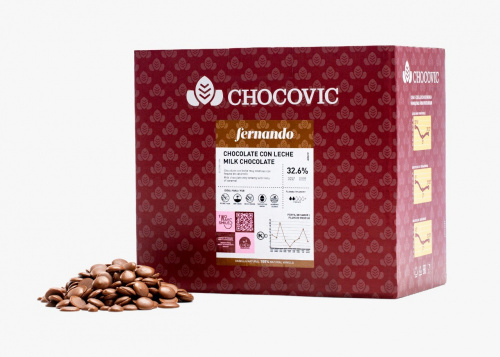 Шоколад Chocovic Молочный Fernando 34,1% /500г/ (1.5кг/кор)