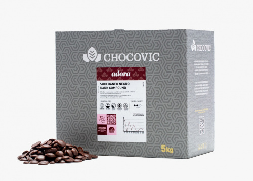 Глазурь кондит. Chocovic Темная Adora (5кг/кор)