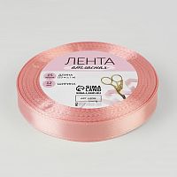 Лента атласная 12мм, 22 метра Жемчужно-розовый №41