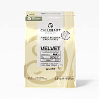 Шоколад Callebaut VELVET Белый 32% (Пакет 2,5кг)