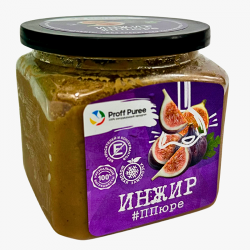 ПЮРЕ Proff Puree из инжира 10% сахара (Банка 500гр)