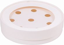 Коробка для конфет Шляпная на 8 шт d165 мм (белый)