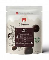 Шоколад Carma темный Dark Larim 51,0% (Пакет 1,5 кг)