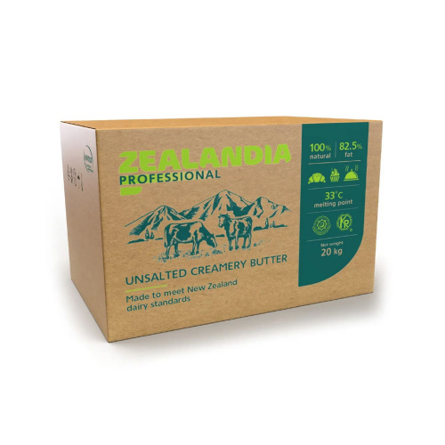 Масло сладко-сливочное несолёное фасованное 82,5%, Zealandia Professional 20 кг