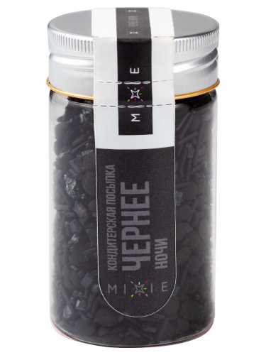 Посыпка MIXIE "Чернее ночи", 50г Посыпка MIXIE "Чернее ночи", 50г