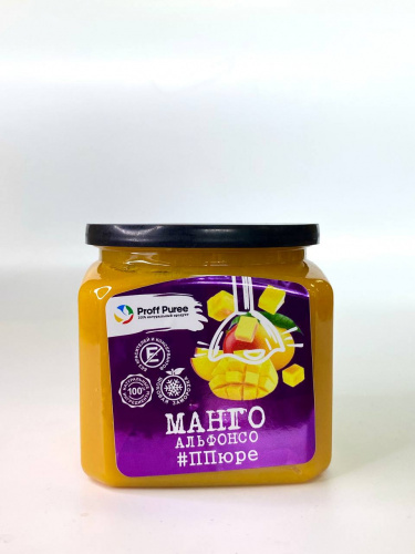ПЮРЕ Proff Puree из манго Альфонсо 10% сахара (Банка 500гр)