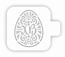 Трафарет кондитерский "Яйцо ХВ" 9 см. 207595
