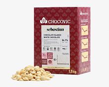 Шоколад Chocovic Белый Sebastian 34.1% /250г/ (1.5кг/кор)