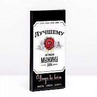 Коробка для шоколадной плитки 173*88*17 мм "Удачи во всем"