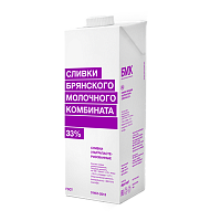 Сливки животные "БМК 33%" 1 л. (12шт/кор)