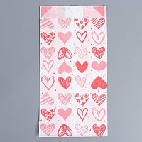 Пакет бумажный фасовочный "With Love", 20*11*4 см.