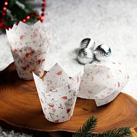 Форма бумажная ТЮЛЬПАН "Новый Год" d50*h80 мм., (180 шт./упак.)