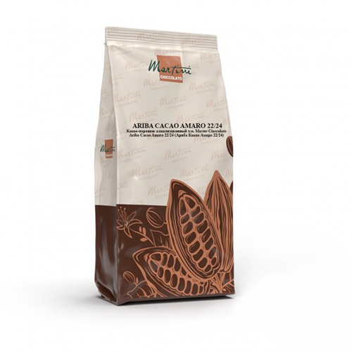 Какао-порошок алк. ARIBA Amaro 22/24, Италия /250гр/ (9кг/кор., 1кг/упак.)