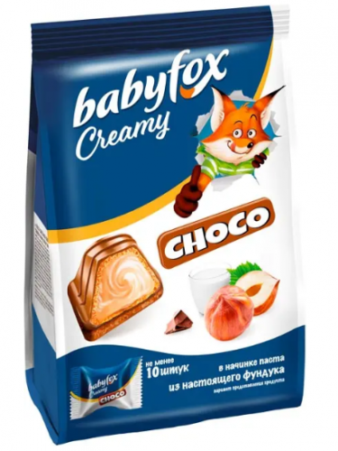 «BabyFox», конфеты вафельные Creamy Choco, 100 г