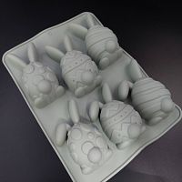 Форма для муссовых десертов "Яйцо-Заяц 6в1" 16,5*22,5 см