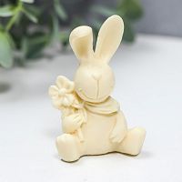 Молд силиконовый "3D Заяц с букетом" 4*3*6 см.