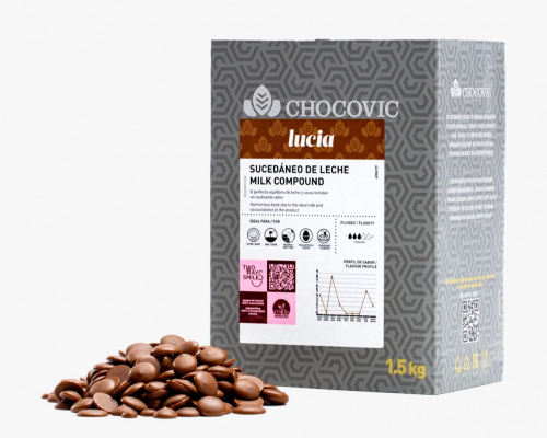 Глазурь кондит. Chocovic Молочная Lucia (1.5кг/кор) Глазурь кондит. Chocovic Молочная Lucia (1.5кг/кор)