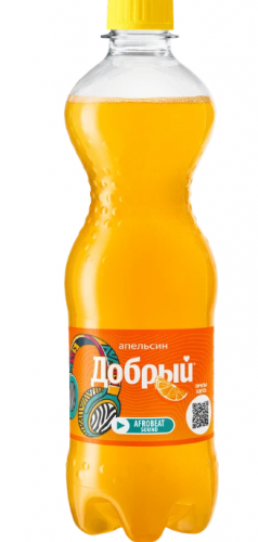 Вода ДОБРЫЙ АПЕЛЬСИН 0,5л, упак/24шт