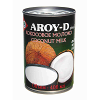 Молоко Кокосовое 400 мл AROY-D, ж/б, Тайланд, 1 шт.