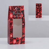 Коробка складная 145*60*35 мм. "С Новым Годом!"