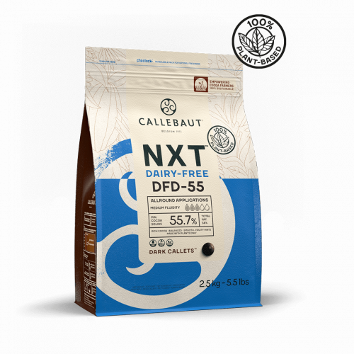 Шоколад Callebaut NXT Темный безлактозный 55.7% (Пакет 2.5 кг)