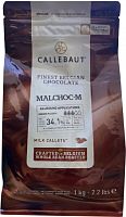 Шоколад Callebaut Молочный Без сахара 34,1% (Пакет 1 кг.)